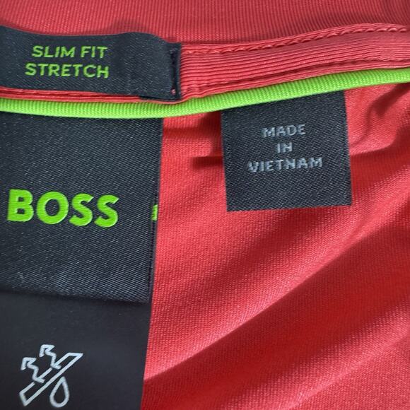 Hugo Boss Tee Active Men's X-Large Red Slim Fit Stretch - Picture 6 of 10